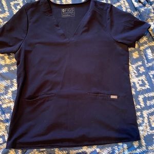 Navy Women’s Figs Scrub top Size XL